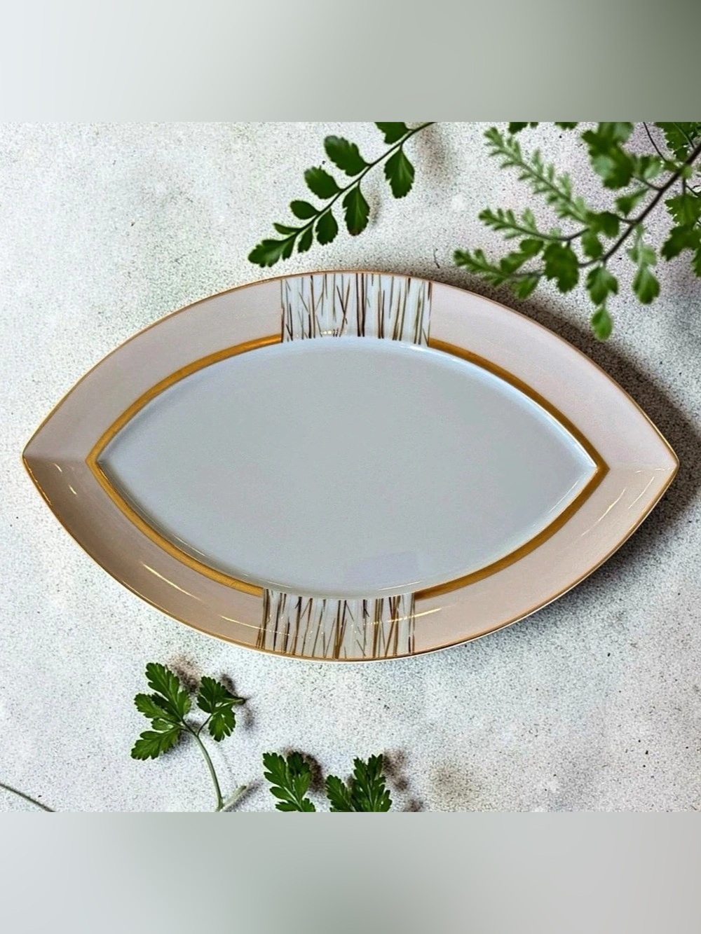 Bernardaud Linea Serving Platter Limoges France 14” Marquis Excellent Quality
